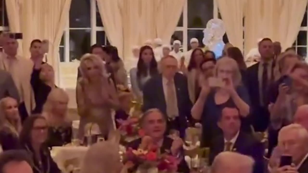 Donald Trump vibes to YMCA at Mar-a-Lago (but Barron's unimpressed!)