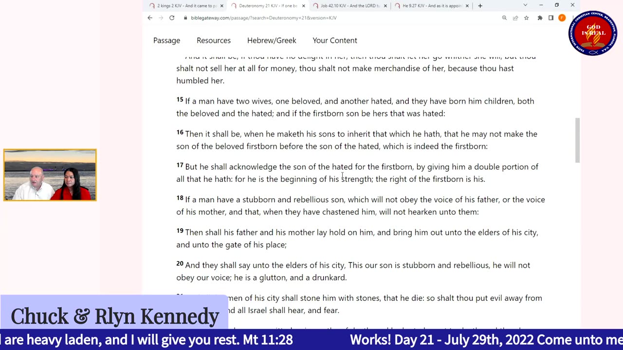 God Is Real: 07-29-22 Works Important? Day20 - Pastor Chuck Kennedy