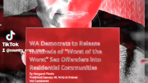 Democrats going to release sex offenders into communities