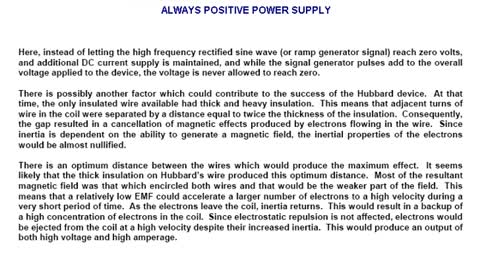 In 1919 a friend of Tesla, Alfred Hubbard demonstrated a free energy device on water