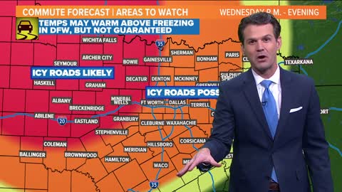 Areas to watch: Your commute across DFW as winter precipitation moves in