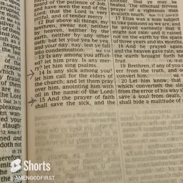 chosen ones daily scripture james 5 14-15 prayer offered in faith will make the sick person well!