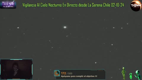 Surveillance of the Night Sky Uncle UFO Chile broadcast by Tik Tok this 02-10-24 #tiktok #ufo #ovnis