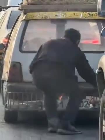 YOUR CAR IS ON FIRE! NO THAT'S MY NEW MOBILE FIREPLACE, IT WAS CUSTOM MADE IN CHINA