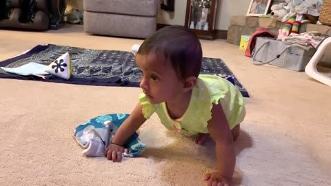 Unintentional ASMR: Cute Baby + Crinkly Toys and Gujarati Relatives