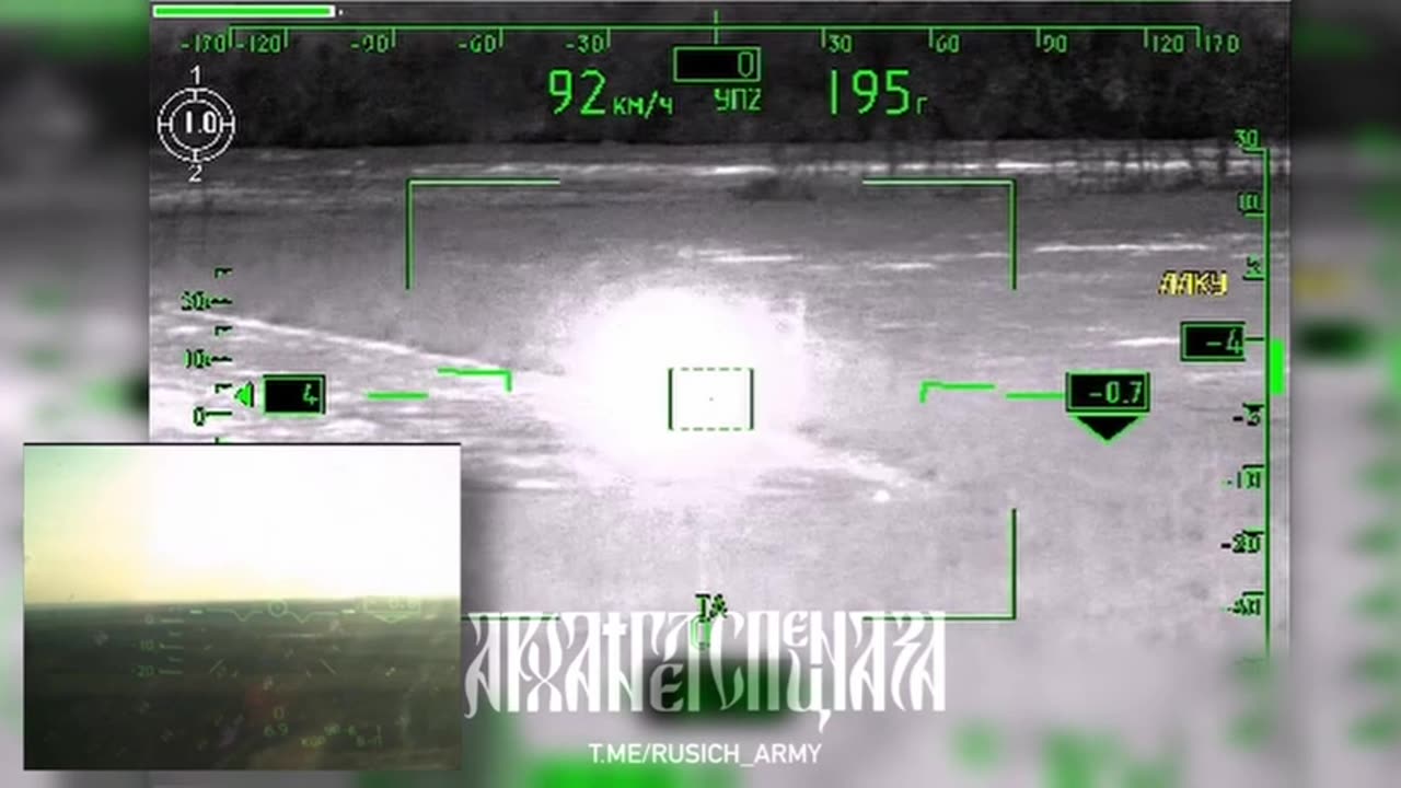 KA-52 destroys Ukranian howitzer