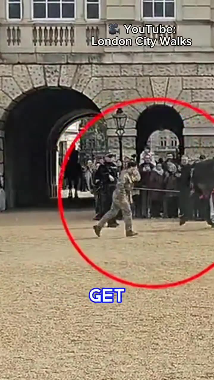 Another Kings Guard horse attempts to Escape after Throwing Soldier Off