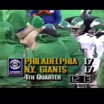 Philadelphia Eagles Randall Cunningham 91 yard punt