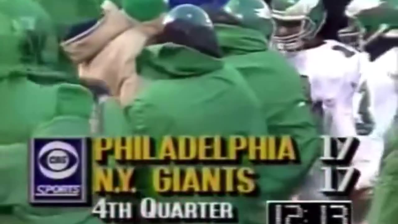 Philadelphia Eagles Randall Cunningham 91 yard punt