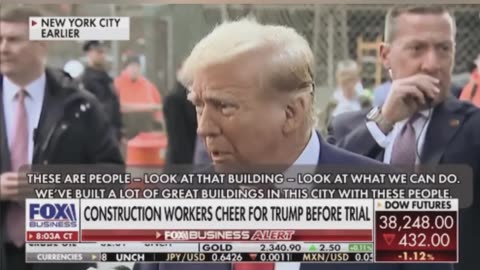 Trump meets with union workers ahead of NY trial: