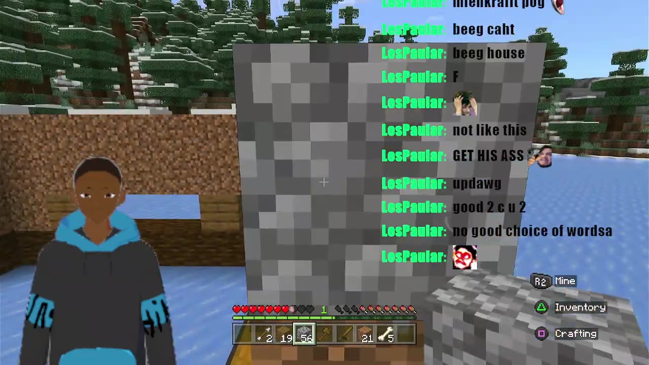 Minecraft and Nyannrs Reaction stream
