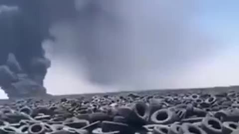 Tire Graveyard In Kuwait