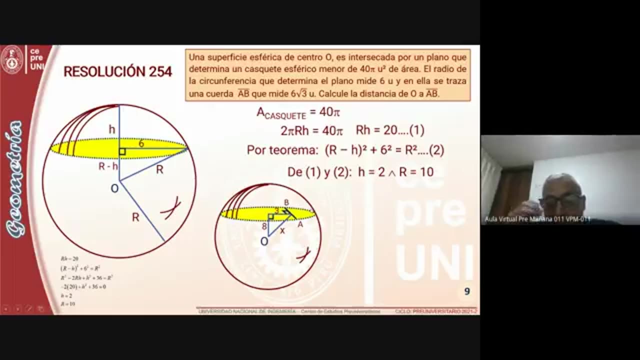 CEPRE UNI 2021 - 2 | SEMANA 18 | GEOMETRÍA S02