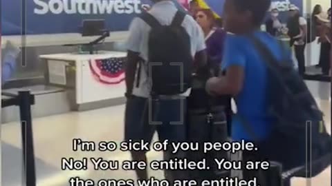 Airport Karen goes CRAZY, can't handle being called entitled
