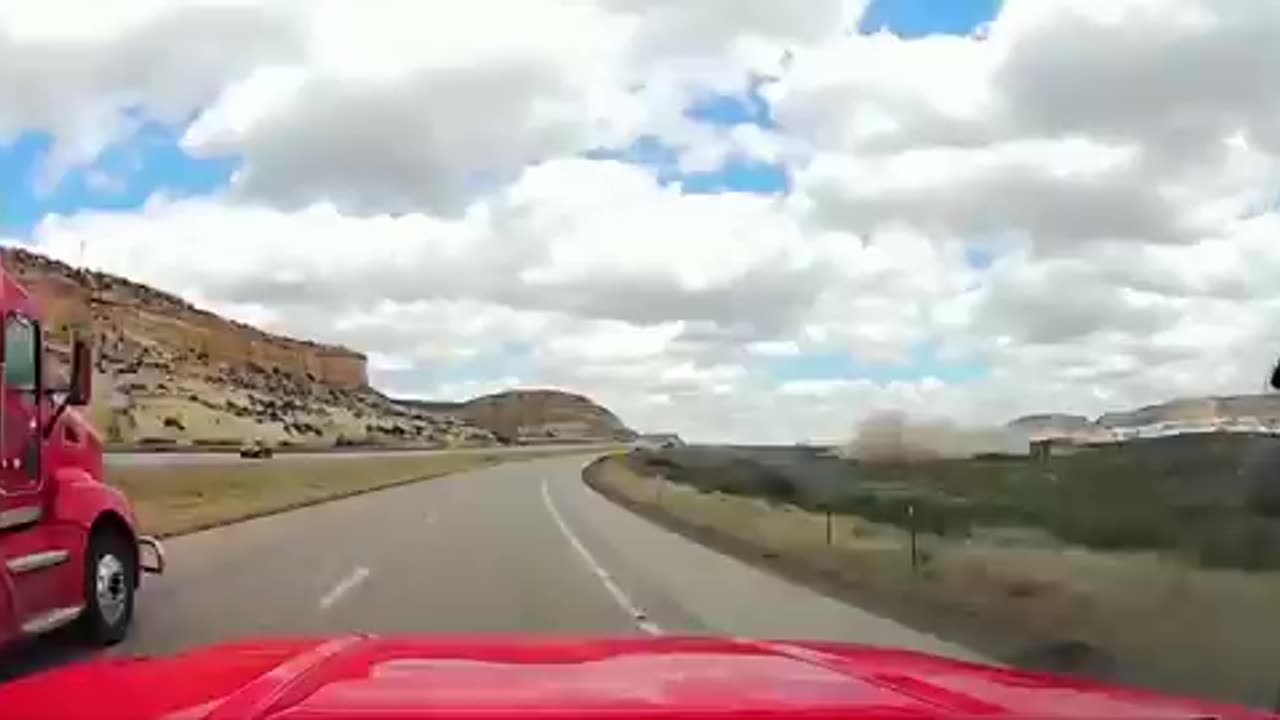 Footage of a train accident in New Mexico captured on dashboard camera has been made public