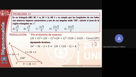 CEPRE UNI 2021 - 2 | SEMANA 15 | TRIGONOMETRÍA S01