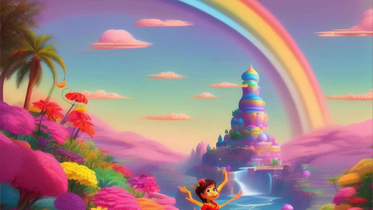 Layla's Magical Journey into the Cartoon World