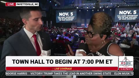 WATCH: RSBN Interviews Silk at a Trump Town Hall in Fayetteville, NC - 10/4/24