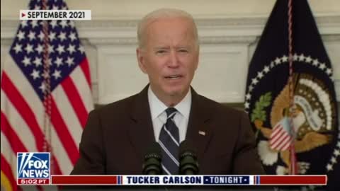 Biden blaming Americans for the Pandemic