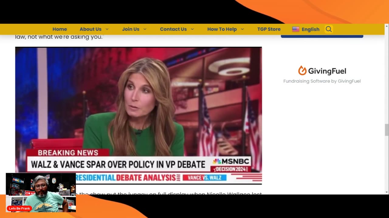 Lets be Frank - HILAROUS! Nicolle Wallace LOSES HER MIND and Cries After Debate