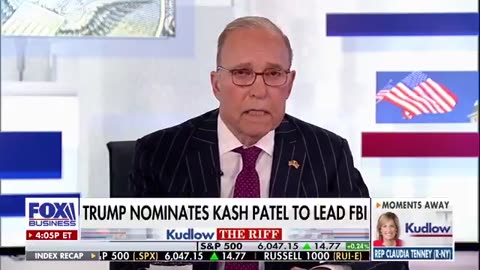 LARRY KUDLOW: "Now more than ever... we need Kash Patel." 🔥