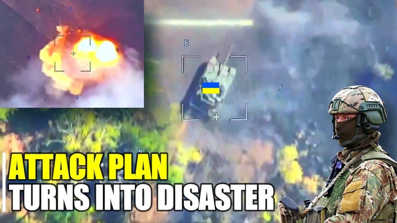 Several T-64 tanks trying to stop Russia in Nevskoye smoked out