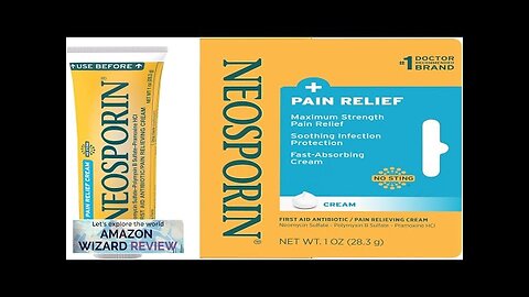 Neosporin + Maximum-Strength Pain Relief Dual Action Cream First Aid Topical Antibiotic Review