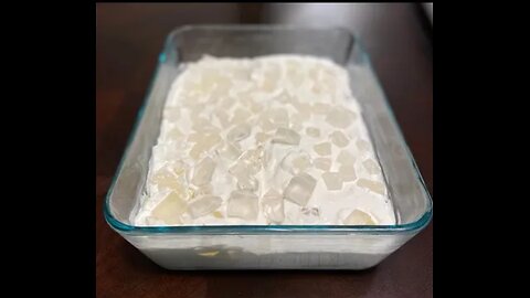 15 MINS NO BAKE DESSERT LYCHEE ,JELLY, BANANA