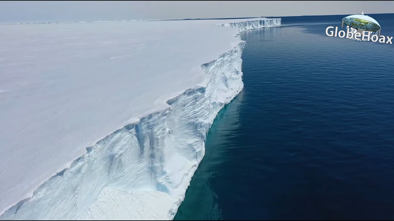 Is there an ice wall surrounding Antarctica?