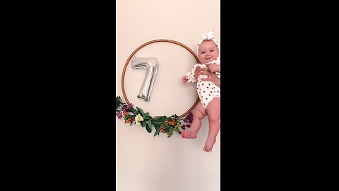 evolution of a baby's ist year completion | every month's pics compilation