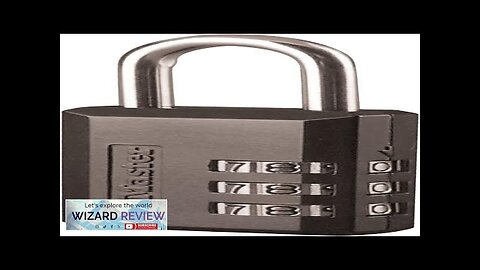 Master Lock Black Combination Padlock Indoor Gym Locker Lock with Customizable 3-digit Review