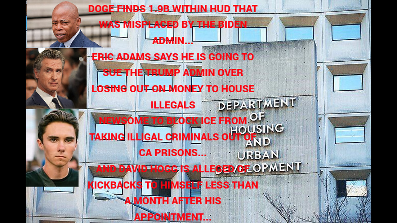 DOGE and HUD finds 1.9B in lost funds from the Biden Admin!