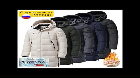 Men 2022 Winter Brand New Long Warm Thick Fleece Hat Parkas Jacket Review