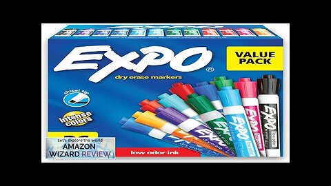 EXPO Low-Odor Dry Erase Markers Chisel Tip Assorted Colors 36 Review