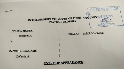 Moore Vs. Williams Case No. 25MAGC-00462 - March 7.2025