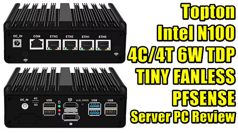 Topton PfSense Intel N100 FANLESS Silent Mini Server PC Nextcloud Unboxing & Review #wisebuyreviews