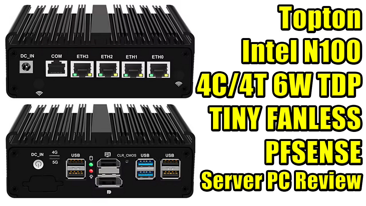 Topton PfSense Intel N100 FANLESS Silent Mini Server PC Nextcloud Unboxing & Review #wisebuyreviews