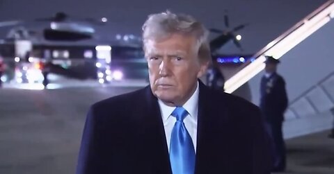 President Trump Speaks to Reporters Upon Return to Washington DC