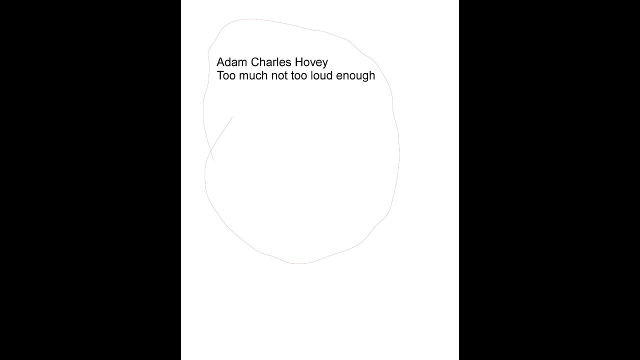 Adam Charles Hovey-Too much not too loud enough