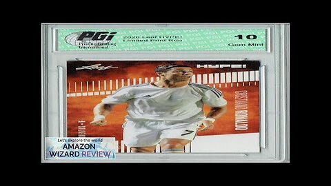 Cristiano Ronaldo 2020 Leaf HYPE! #47 Only 5000 Made Juventus Card PGI Review