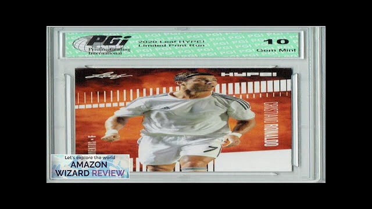 Cristiano Ronaldo 2020 Leaf HYPE! #47 Only 5000 Made Juventus Card PGI Review