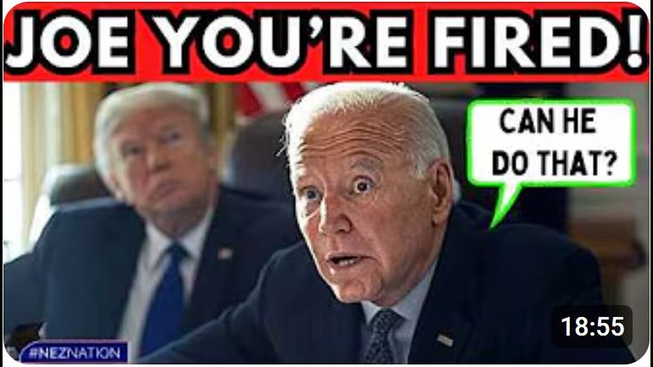 🚨BREAKING NEW: President Trump Just OFFICIALLY FIRED Joe Biden!