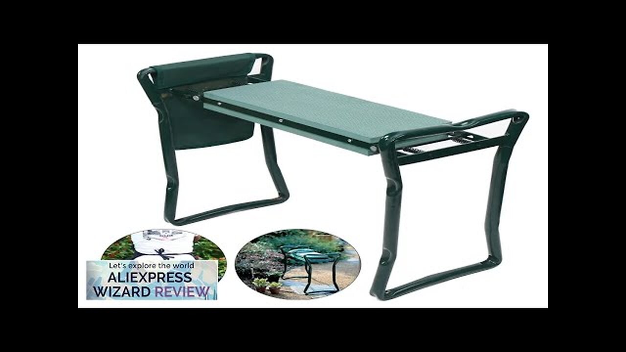 Portable Folding Garden Kneeler Bench Kneeling Stool Thicken Soft EVA Pad Seat Review