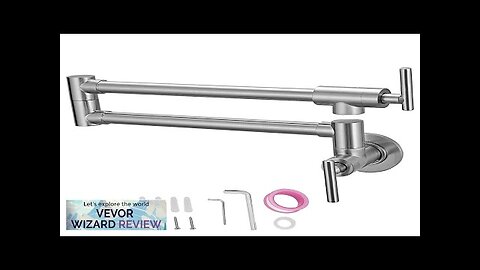 VEVOR Pot Filler Faucet Solid Brass Commercial Wall Mount Kitchen Stove Faucet Review