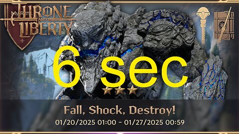 Fall Shock Destroy 6 sec (Wand + Staff) - Throne and Liberty