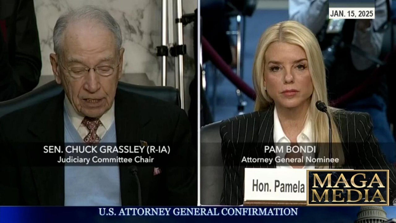 Sen Chuck Grassley at Pam Bondi AG confirmation hearing * Jan. 15, 2025