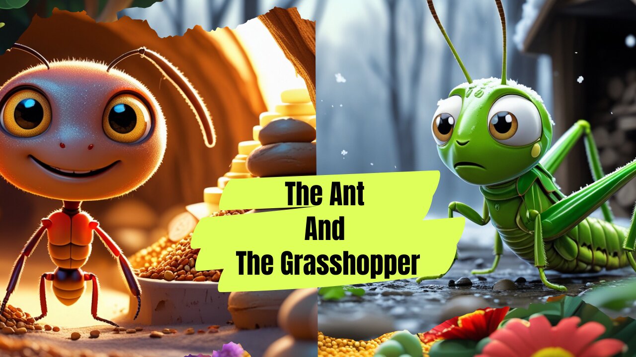 The Ant and The Grasshopper I Bedtime Story I Fairy Tales I Cartoon I Animation