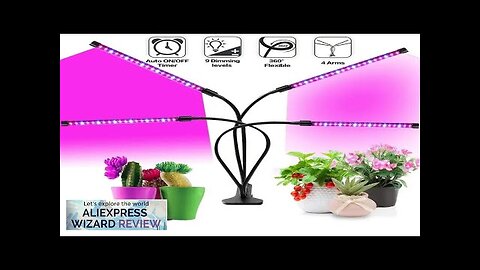 USB LED Grow Light Timed Full Spectrum For Plants Tent Greenhouse Hydroponics Review