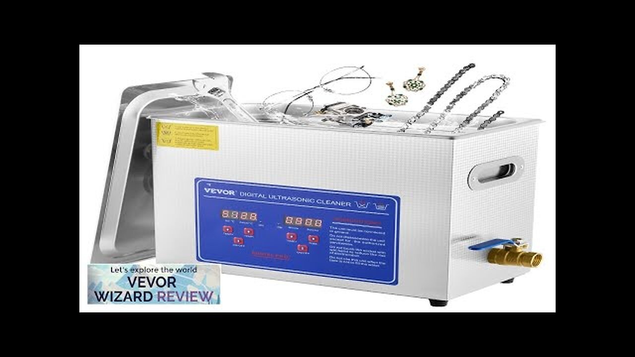 VEVOR Commercial Ultrasonic Cleaner 6L Professional Ultrasonic Cleaner 40kHz with Digital Review