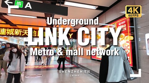 Shenzhen's Stunning Underground City Center Metro & Mall Network connected by Link City